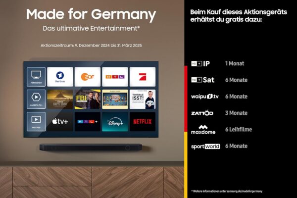 Samsung QLED 4K Q70D Fernseher 55 Zoll, Samsung TV mit AI Quantum – Bild 3