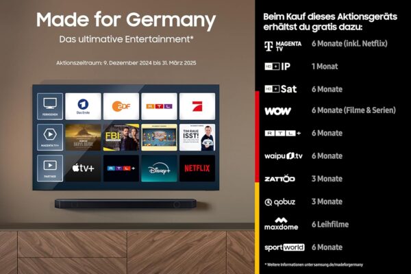Samsung Neo QLED 4K QN90D Fernseher 43 Zoll, Samsung TV mit Neural Quantum 4K AI – Bild 3