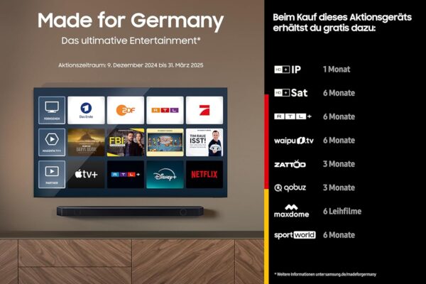 Samsung Neo QLED 4K QN85D Fernseher 55 Zoll, Samsung TV mit Neural Quantum 4K AI – Bild 3